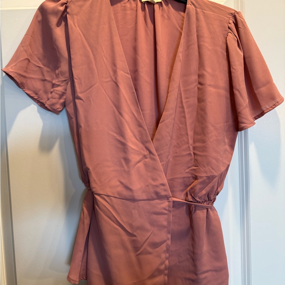 Lily White Blush Pink Blouse